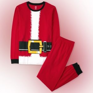 Christmas Santa Holiday Adult XXL Pajama PJ Set Unisex Men’s Women’s Winter Red